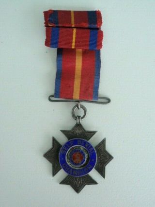 Usa Salvation Army Medal For Self Denial.  Silver/marked.  Extremely Rare