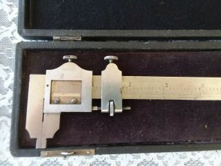 1940 ' s vernier caliper antique,  by brown & Sharpe,  made in USA 2