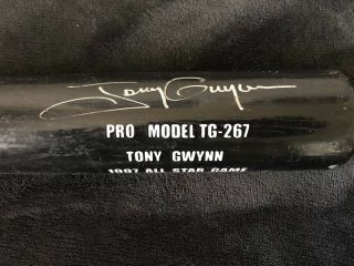 Tony Gwynn Autographed Baseball Bat - All Star Game - Rare - Hall Of Fame