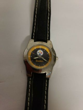 Pittsburgh Steelers Ladies Wrist Watch - Needs Battery Rare Vintage Euc