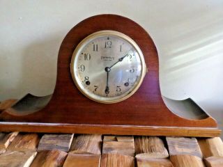 Antique Ingraham 8 Day Clock Pendulum Wood Mantle Clock -