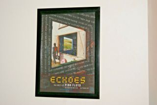 Pink Floyd Framed A4 Rare 2001 ` Echoes ` Album Promo Poster