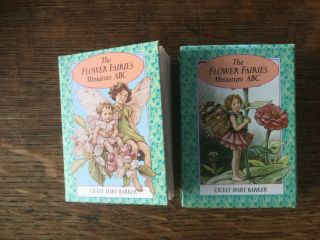 Rare Vintage Flower Fairies Miniature Abc Book In Slipcase First Edition 1982