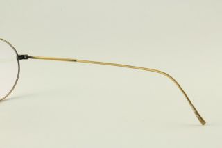 Rare Authentic Oliver Peoples M4 - XL AG Antique Gold 50mm Glasses Frames RX - able 5