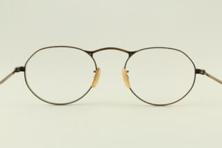 Rare Authentic Oliver Peoples M4 - XL AG Antique Gold 50mm Glasses Frames RX - able 6