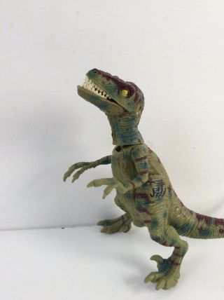 At A Tak Jurassic Park Iii 3 Velociraptor Raptor Green Rare Toy Action Figure