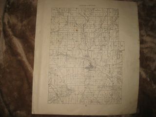 Antique 1908 Auburn Township Mineral City Gilmore Tuscarawas County Ohio Map Nr