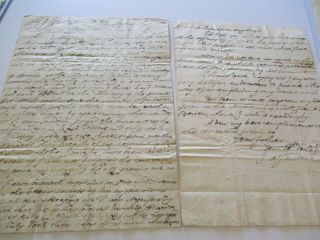 19th Century Letter American 1797 Boston Document Haughton Rare Signed