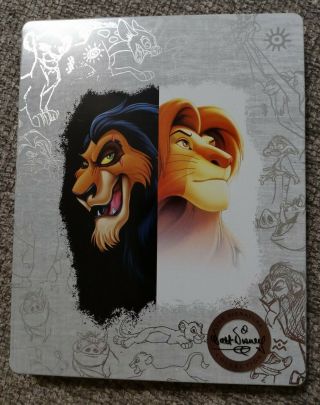 The Lion King 4k Steelbook Disney Rare Usa Release