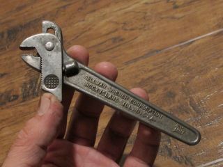 1923 Small Old/vintage “gellman” Quick Adjustable Wrench Rare Antique Farm Tool