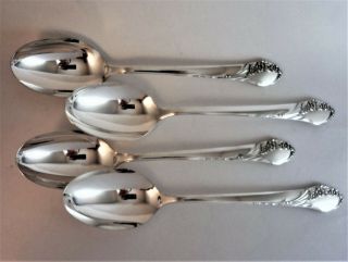 Together Place Oval Soup Spoons (set 4) Tudor Plate Oneida Community Silverplate