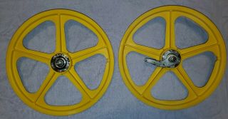 Rare Old School Vtg Skyway Tuff Ii Mags 20 " Coaster Brake In Yellow