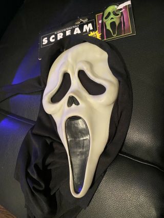 Scream Mask Fearsome Faces Fun World Gen 1/2 Ghost Face Rare Tag Grail
