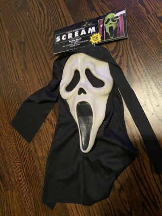 Scream Mask Fearsome Faces Fun World Gen 1/2 Ghost Face Rare Tag Grail 2