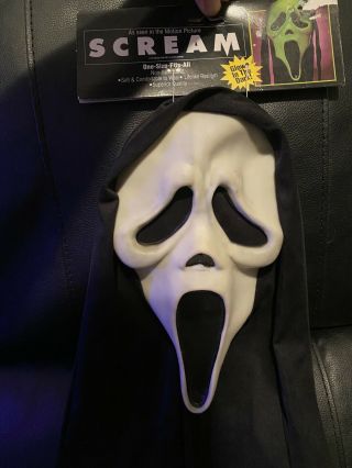 Scream Mask Fearsome Faces Fun World Gen 1/2 Ghost Face Rare Tag Grail 3