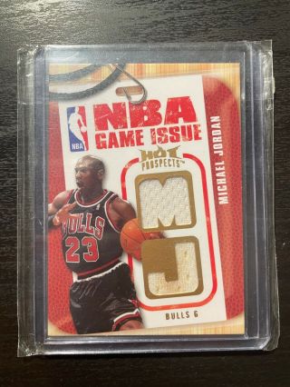 Fleer Michael Jordan Nba Game Issue Jersey Patch From Game.  Rare.  /149