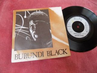 Burundi Black Burundi Black Rare 7 " World Wave Ultravox Midge Ure