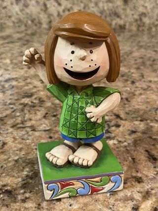Jim Shore Peanuts Personality Pose Peppermint Patty 4044682 Rare Sample C Schulz