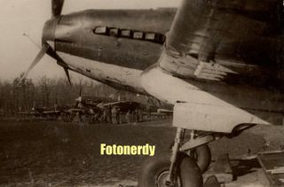 Wwii Soviet Air Force Ilyushin Il - 2 Sturmovik Planes Rare Photo On Airfield W5