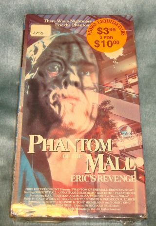 Phantom Of The Mall Erics Revenge Vhs Horror Cult 80s Rare Slasher Gore Oop Tape