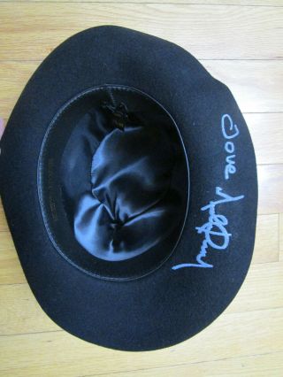 Michael Jackson Authentic Autographed Fedora Hat W/coa Rare