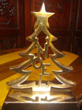 Christmas Tree Stocking Holder Hanger Hook For Gold Bronze Antique Finish Heavy