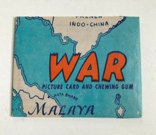 Wwii War Gum Card W/original Wrapper Rare War Gum Wrapper 59 War Gum