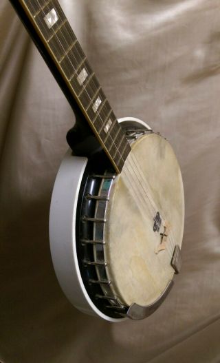 Vintage 1970 Fender F - 1085 5 String Usa Made Bakelite Resonator Banjo Rare