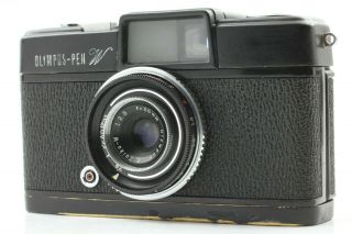 【rare Exc,  5】olympus Pen W Wide Black Half Frame Film Camera From Japan 252