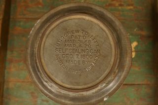 Antique 1880 ' s Norton Bros.  Chicago Self Sealing Coffee Tin Can 12 