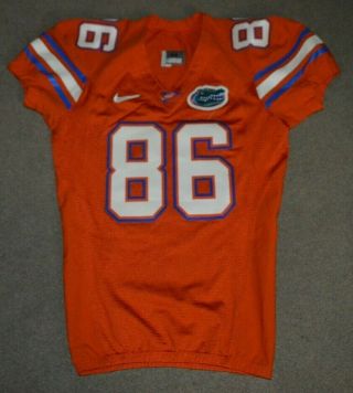 Florida Gators Football Game Issued Worn Nike Orange Alternate Jersey Rare
