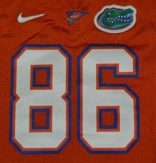 Florida Gators Football Game Issued Worn Nike Orange Alternate Jersey RARE 2