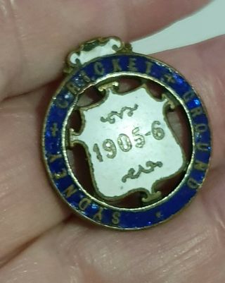 Rare 1905 - 06 Sydney Cricket Ground Enamel Badge