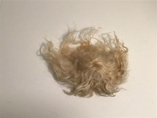 Antique Light Blonde Mohair Doll Wig - Needs Attention