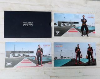 2019 F1 Red Bull Postcard Promo Set Max Verstappen Pierre Gasly Rare