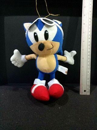 Rare Sonic The Hedgehog Summer 9 " Plush Doll Sega Prize Japan 1994 Missing Board