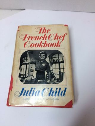 The French Chef Cookbook Julia Child 1968 Illustrated Dust Jacket Vintage Tv