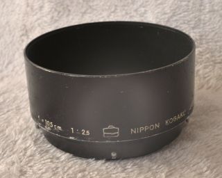 Nikon Rangefinder 10.  5cm F2.  5 Lens Hood Rare