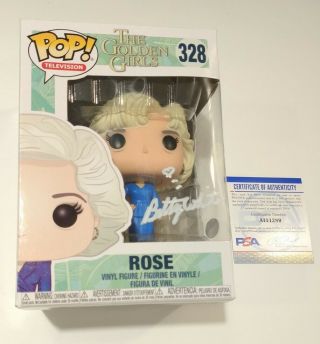 Betty White The Golden Girls Rose Rare Signed Autographed Funko Pop 328 Psa
