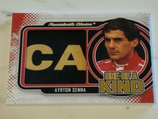 Rare Ayrton Senna Formula One Piece Of Race Nose Cone 1 Of 1 Card F1 Wow