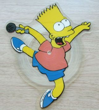 The Simpsons - Do The Bartman - Rare Limited Edition Shaped Picture Disc Gef87p