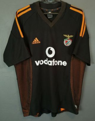 Rare Vintage Men Adidas Fc Benfica 2002/2003 Soccer Football Shirt Jersey Size M