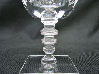Rare Vtg.  Set of 11 Hawkes St.  George Hand Cut Square Base Water Goblets/Glasses 5
