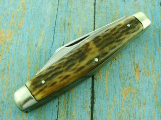 Antique British J Nowill & Sons Sheffield Egland Stockman Pocket Knife Knives