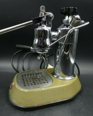 Rare vintage LA PAVONI lever espresso machine dated 1973 Italy italian 2