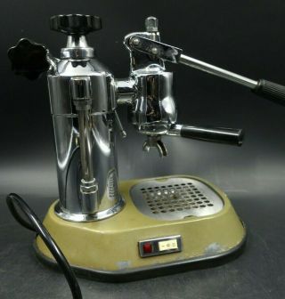 Rare vintage LA PAVONI lever espresso machine dated 1973 Italy italian 4