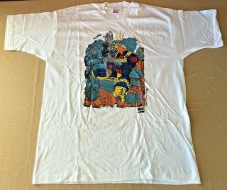 Vintage 1996 Marvel Comic Images Adult Xl T Shirt Cable X - Men Very Rare