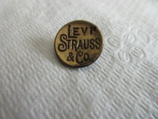 Antique Brass Levi Strauss & Co Button