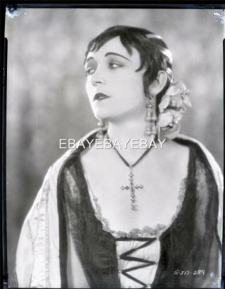 Rare Pola Negri 1920s Portrait Camera Negative 676k