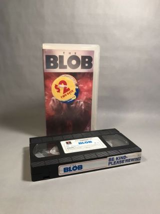 The Blob Rare 1st Edition (vhs,  1988,  Closed Captioned) Horror